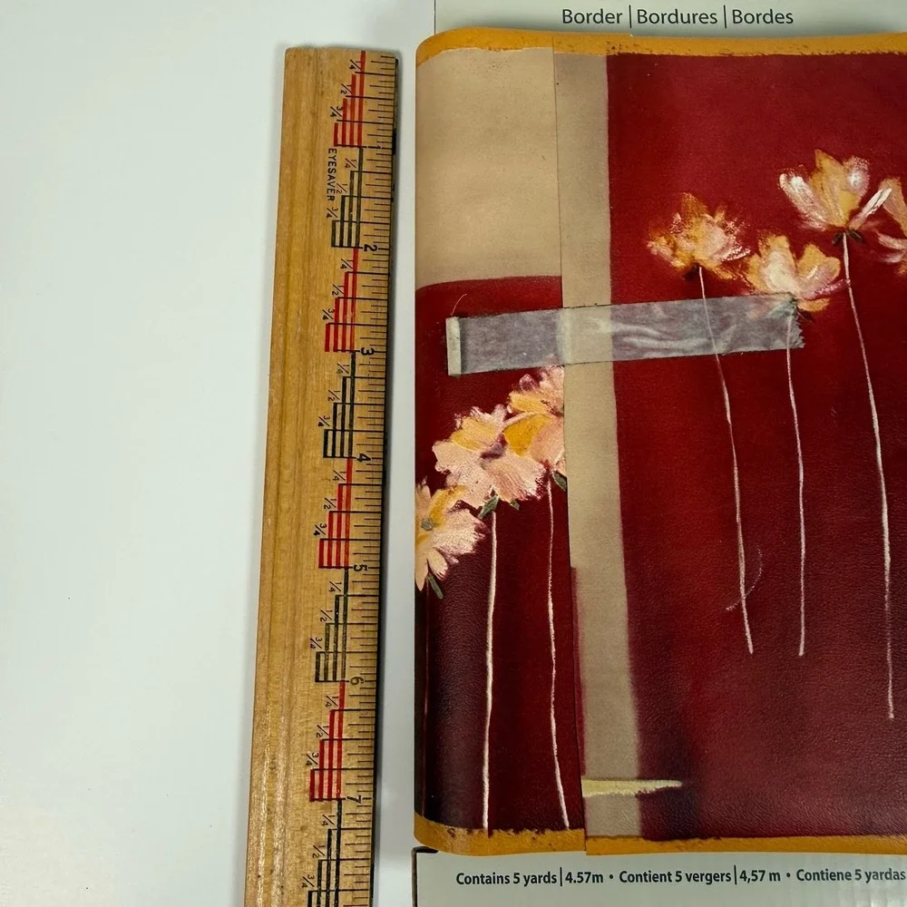 Norwall Wallpaper‎ Border 7 Inch 5 Yard Floral Abstract Contemporary Multicolor